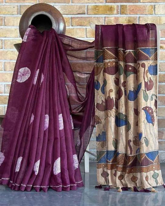 Akshara linen digital print Saree dealers in Ahmedabad